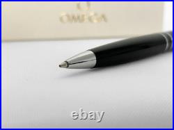 OMEGA Watch Black Logo Ballpoint Pen Rare, New in box