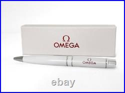 OMEGA Watch Matte White Logo Ballpoint Pen Rare, New in box