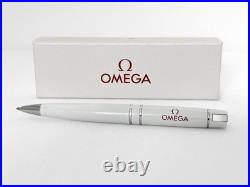 OMEGA Watch Matte White Logo Ballpoint Pen Rare, New in box