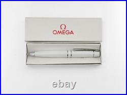 OMEGA Watch Matte White Logo Ballpoint Pen Rare, New in box