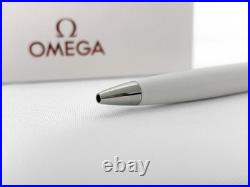 OMEGA Watch Matte White Logo Ballpoint Pen Rare, New in box