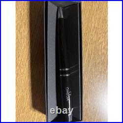 OMEGA Watch Novelty Matte Black Twisted Ballpoint Pen with Box Rare Japan