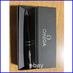 OMEGA Watch Novelty Matte Black Twisted Ballpoint Pen with Box Rare Japan