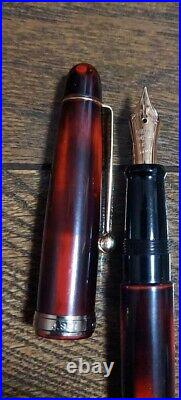 Ohashido Handmade Fountain Pen J. S. U 14K Since 1912 Vintage Rare Nib M