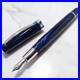 Omas_Bologna_Cosmic_Blue_Silver_14K_Fountain_Pen_F_Nib_Rare_01_vfbf
