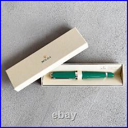 Original Rolex Goodies Ballpoint Pen Huber New Green Coronet Very Rare