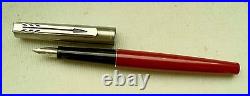 PARKER 15 MIXY FOUNTAIN CARTRIDGEFILLER in RED! FRANCE MADE! RARE