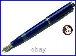 PELIKAN M605 /M600 SOUVERAN Fountain Pen nib M dark-BLUE as rare as in WHITE