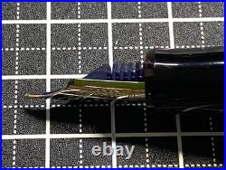 PILOT CUSTOM LE BLUE Fountain Pen Medium Nib 14K Gold rare from JAPAN USED