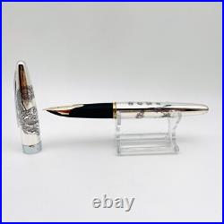 PILOT CUSTOM STERLING SILVER dragon 14K585 14K F nib H482 rare model PILOT CUSTOM STERLING SILVER dragon 14K585 14K F nib H482 rare model