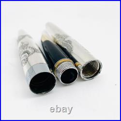 PILOT CUSTOM STERLING SILVER dragon 14K585 14K F nib H482 rare model PILOT CUSTOM STERLING SILVER dragon 14K585 14K F nib H482 rare model