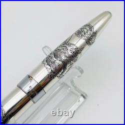 PILOT CUSTOM STERLING SILVER dragon 14K585 14K F nib H482 rare model PILOT CUSTOM STERLING SILVER dragon 14K585 14K F nib H482 rare model