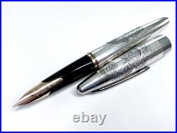 PILOT CUSTOM STERLING SILVER dragon 14K585 14K M nib H884 rare