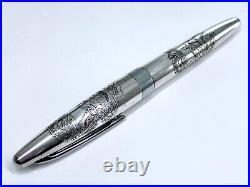 PILOT CUSTOM STERLING SILVER dragon 14K585 14K M nib H884 rare