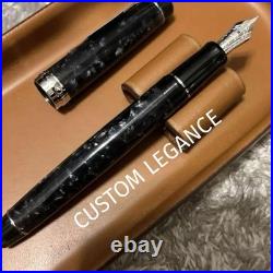 PILOT Custom Legance Black Marble Fountain Pen F Nib Rare Collectible