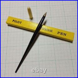 PILOT DESK PEN 14K NIB Vintage Japanmade Authentic Black Ink Rare collectible