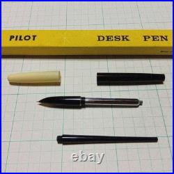 PILOT DESK PEN 14K NIB Vintage Japanmade Authentic Black Ink Rare collectible