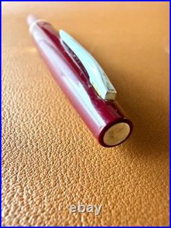 PILOT Elite Fountain Pen 14K-585 Red Fine Nib Vintage Japan Rare Color