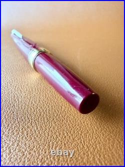 PILOT Elite Fountain Pen 14K-585 Red Fine Nib Vintage Japan Rare Color