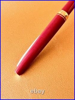 PILOT Elite Fountain Pen 14K-585 Red Fine Nib Vintage Japan Rare Color PILOT Elite Fountain Pen 14K-585 Red Fine Nib Vintage Japan Rare Color