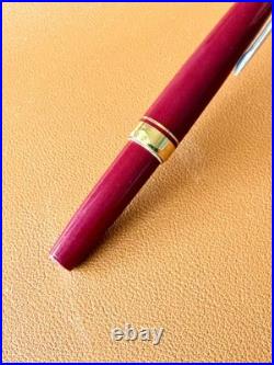 PILOT Elite Fountain Pen 14K-585 Red Fine Nib Vintage Japan Rare Color