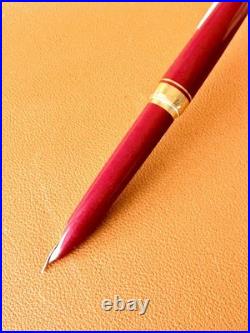 PILOT Elite Fountain Pen 14K-585 Red Fine Nib Vintage Japan Rare Color