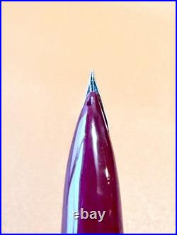 PILOT Elite Fountain Pen 14K-585 Red Fine Nib Vintage Japan Rare Color