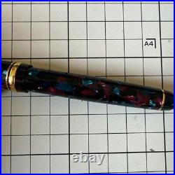 PILOT Fountain Pen Custom Legance 2 Red Blue Nib F 14K Rare Item Used Japan