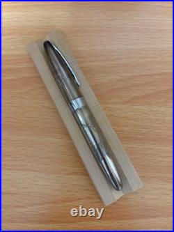 PILOT Sterling Silver Fountain Pen Crane Design 18K Fine Nib Vintage Rare