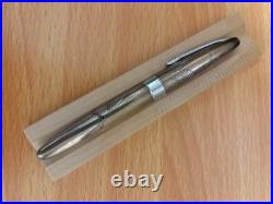 PILOT Sterling Silver Fountain Pen Crane Design 18K Fine Nib Vintage Rare