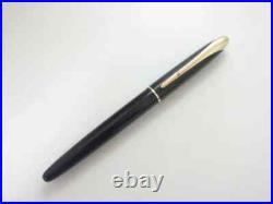 PILOT Super 500 Black Fountain Pen 14K Fine (F) Nib 1960s Vintage Super Rare