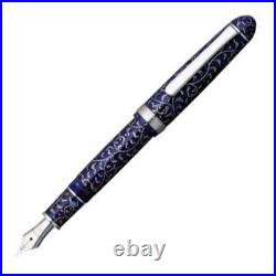 PLATINUM Fountain Pen 3776 Celluloid Arabesque Karakusa Design Rare Elegant F