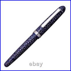 PLATINUM Fountain Pen 3776 Celluloid Arabesque Karakusa Design Rare Elegant F
