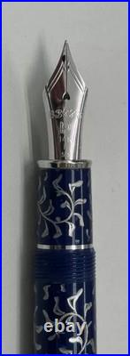 PLATINUM Fountain Pen 3776 Celluloid Arabesque Karakusa Design Rare Elegant F
