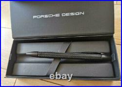 PORSCHE DESIGN Tec Flex Matte Black Stainles Ballpoint Pen withBox Super Rare F/S