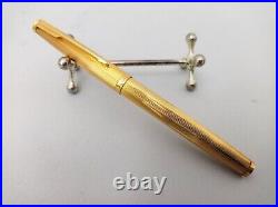 Parker 35 Gold Milares Fountain Pen 18k M Nib Set VTG 80s Excellent France RARE