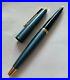 Parker_45_CORONET_BLUE_GRAY_fountain_Pen_Nib14k_gold_Rare_to_find_Excellent_01_kh