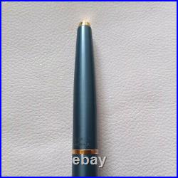Parker 45 CORONET BLUE-GRAY fountain Pen Nib14k gold Rare to find Excellent