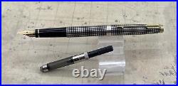 Parker 75 Fountain Pen with RARE DOUBLE BROAD OBLIQUE, 92 nib! 2nd. Q. 1991