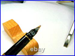 Parker 75 Perle Fountain Pen With Rare'87' Fine Right Oblique 18k Nib
