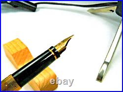 Parker 75 Perle Fountain Pen With Rare'87' Fine Right Oblique 18k Nib