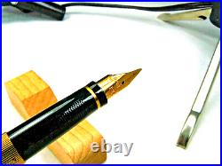 Parker 75 Perle Fountain Pen With Rare'87' Fine Right Oblique 18k Nib