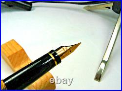 Parker 75 Perle Fountain Pen With Rare'87' Fine Right Oblique 18k Nib