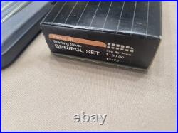 Parker 75 Sterling Silver. 14K GF. Ballpoint Pen Pencil Set. New In Boxes. Rare