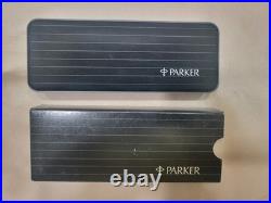 Parker 75 Sterling Silver. 14K GF. Ballpoint Pen Pencil Set. New In Boxes. Rare