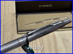 Parker Ambassodor Ballpoint Pen Heavy Silver Plated NIB Rare Beauty 70's USA