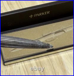 Parker Ambassodor Ballpoint Pen Heavy Silver Plated NIB Rare Beauty 70's USA