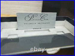 Parker Duofold Ballpoint Pen Marble Blue & Gold In Box Platinum Club ENRON Rare