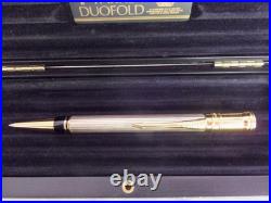 Parker Duofold Ballpoint Pen Sterling Silver New In Box Very Rare Pen