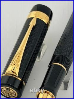 Parker Duofold Greenwich Special Edition Rare Black Rollerball Pen Year 1999